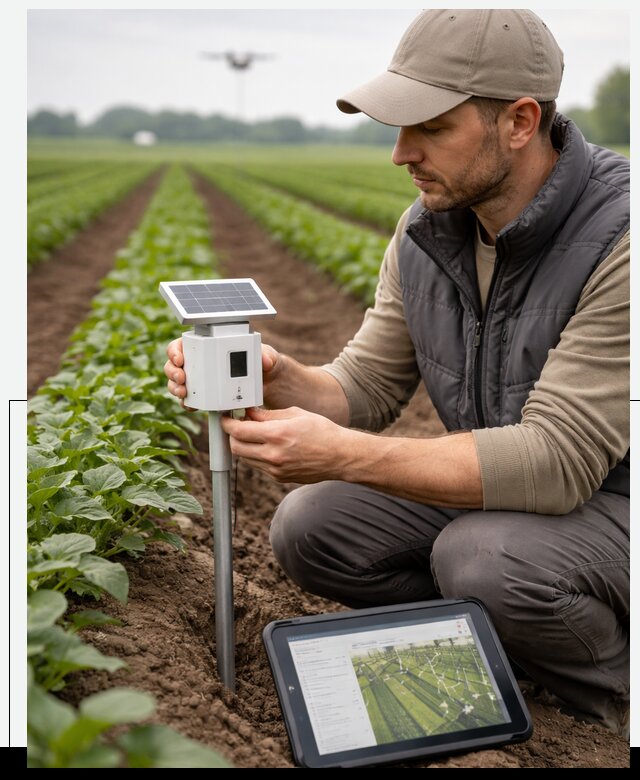 IoT мониторинг сельскохозяйственных полей и контроля в Нерюнгри