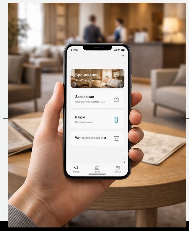 Мобильное приложение для гостей отеля в Нерюнгри, управление сервисом